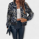 Raquel - Elegantiškas Leopardo Rašto Švarkas