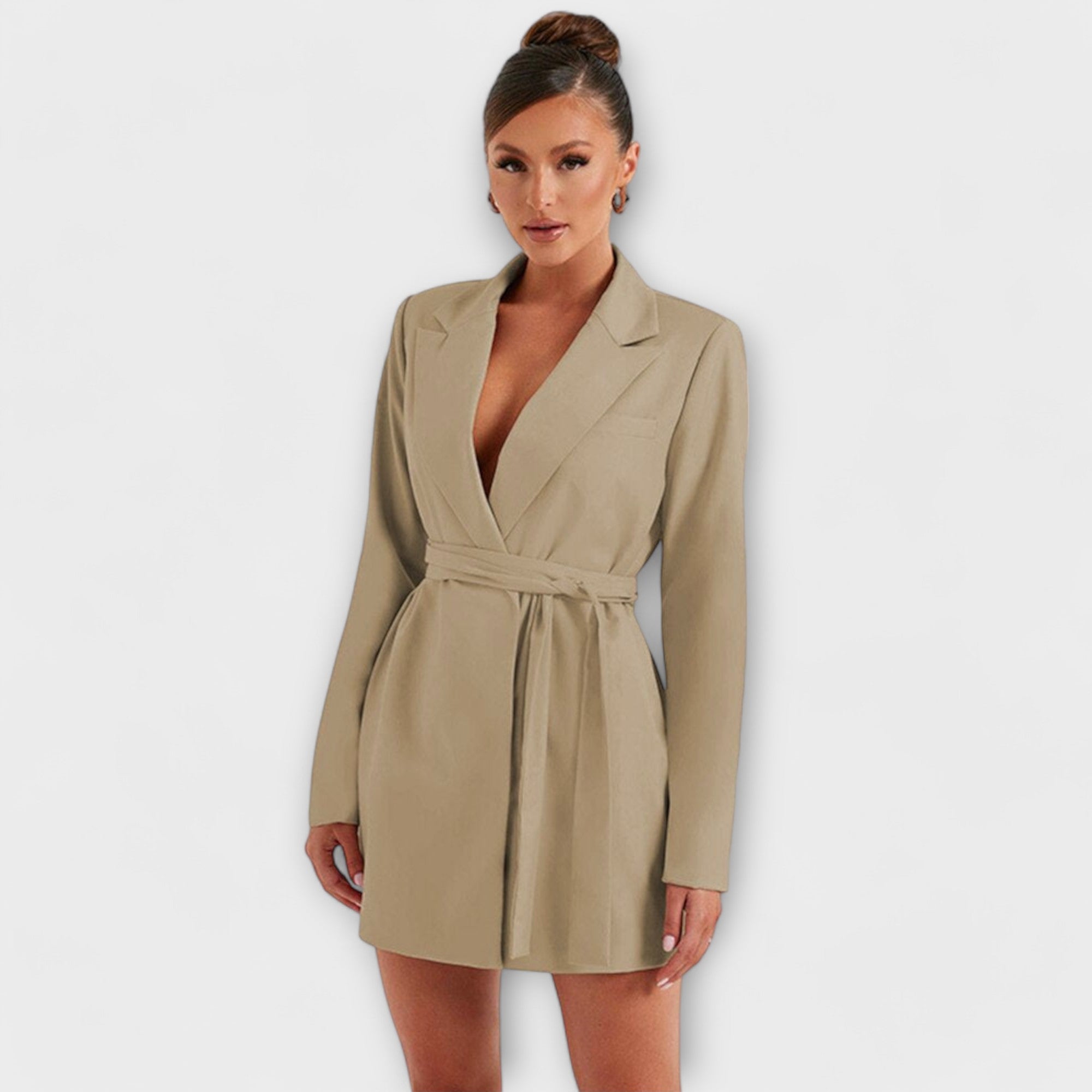 Zélia - Blazer tipo suknelė su V formos iškirpte