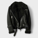 Catarina - Suede Aviatoriaus Paltas