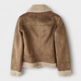 Catarina - Suede Aviatoriaus Paltas