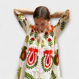 Marcela - Elegantiškas gėlių suknelė