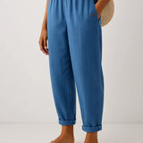 Lino ir Medvilnės Kelnės Romina