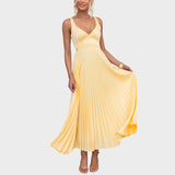 Camila - Geltonas maxi suknelė