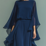 Aurora | Elegantiškas Chiffon Komplektas su Volanais