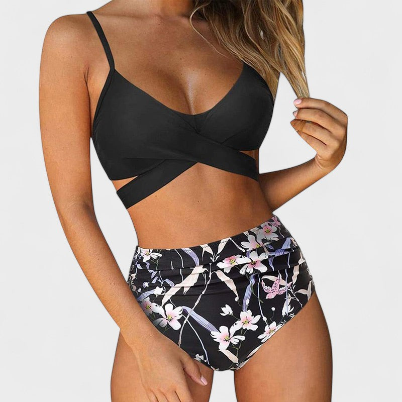 Marta - Aukšto Juosmens Bikinis Vasaros Stilius