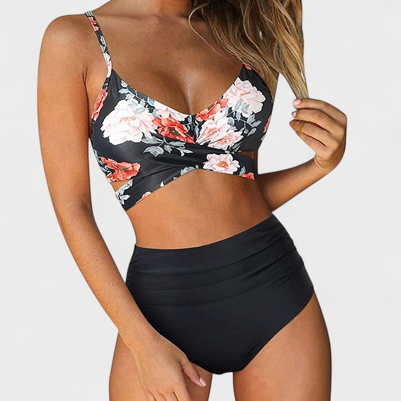 Marta - Aukšto Juosmens Bikinis Vasaros Stilius