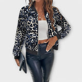 Raquel - Elegantiškas Leopardo Rašto Švarkas