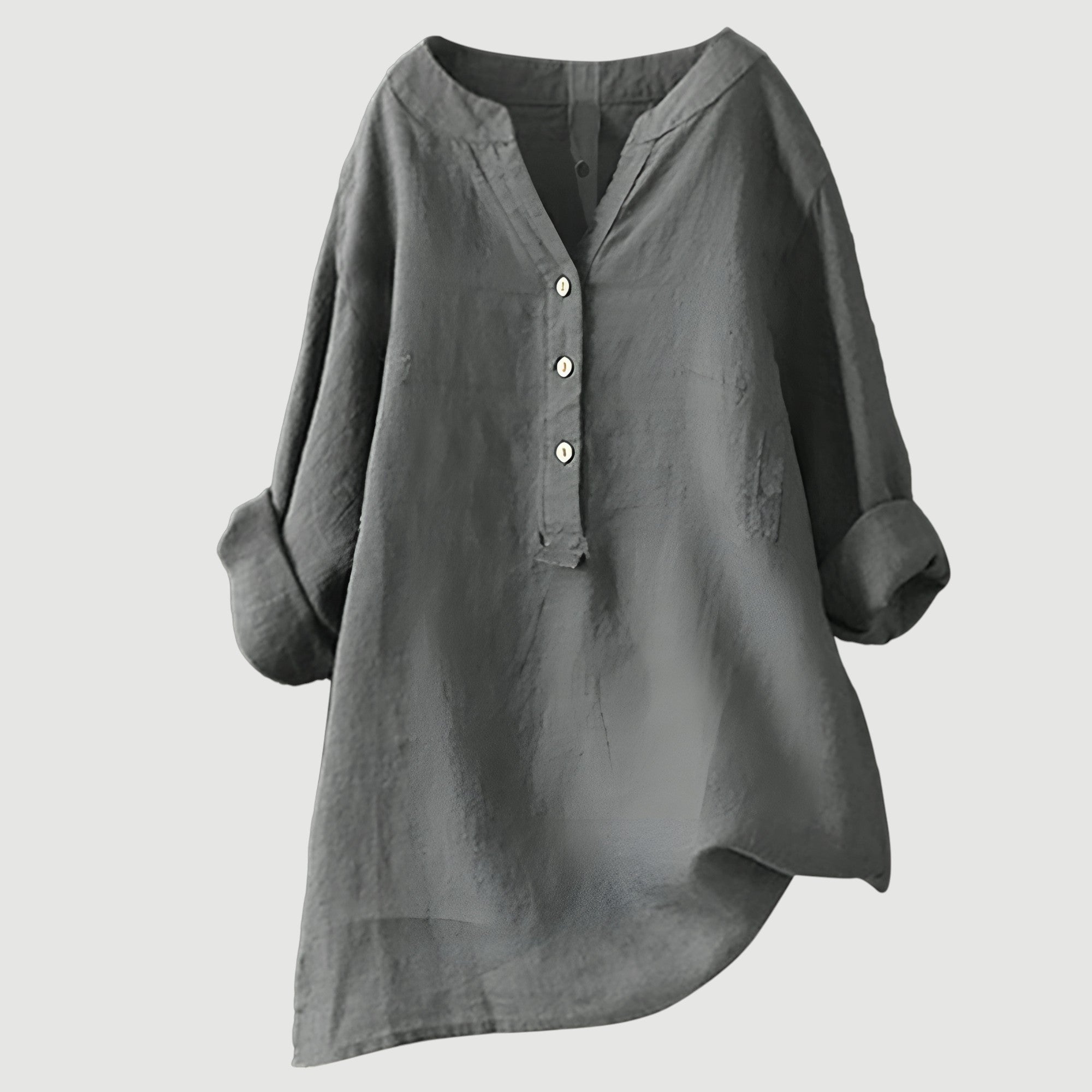 Lengva ir Patogi Lino Blusa Moterims