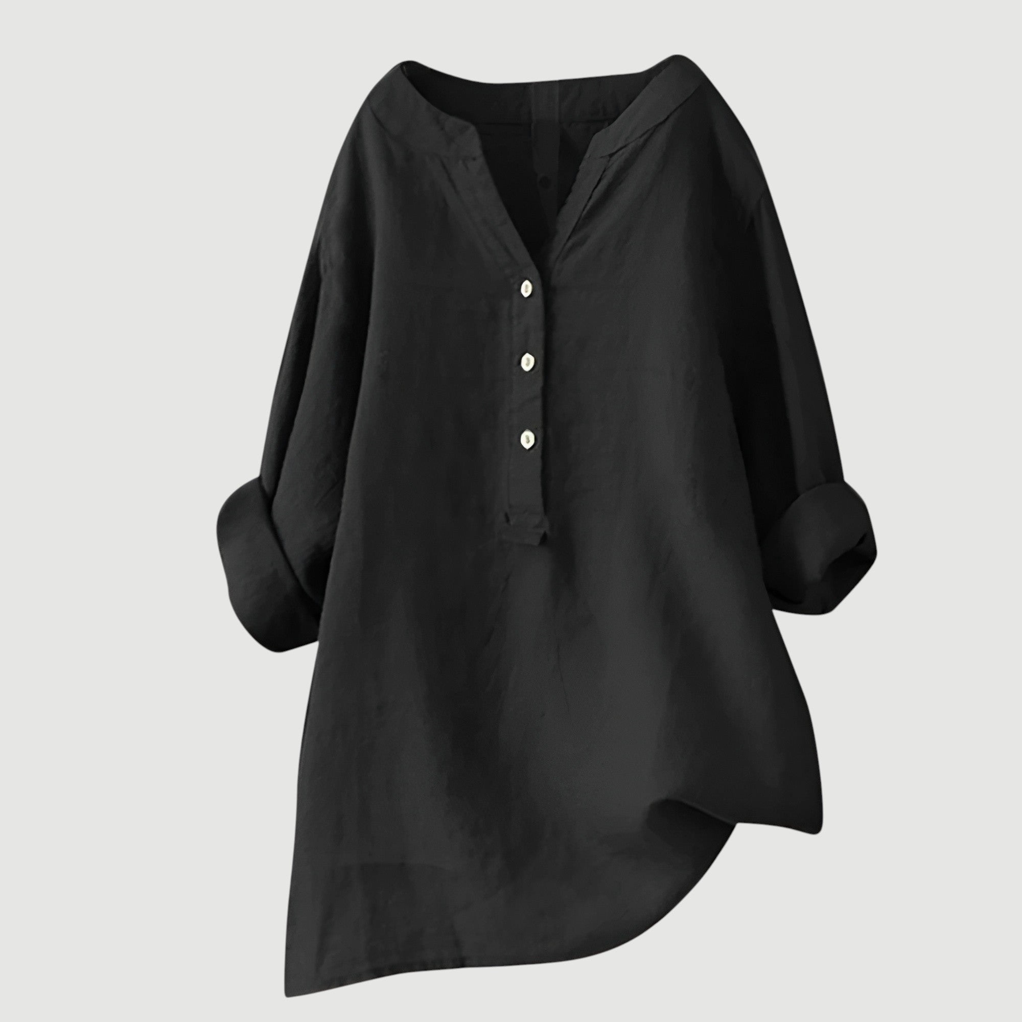 Lengva ir Patogi Lino Blusa Moterims