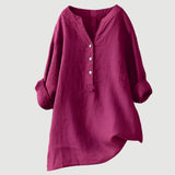 Lengva ir Patogi Lino Blusa Moterims