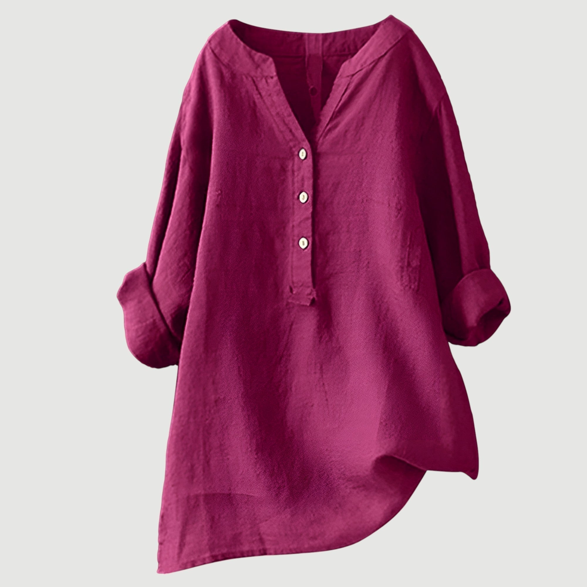 Lengva ir Patogi Lino Blusa Moterims