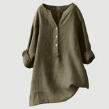 Lengva ir Patogi Lino Blusa Moterims