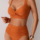 Aukšto Liemens Bikini Modelis Sofia
