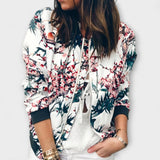 Andreia - Elegantiška bomber striukė su gėlių raštu